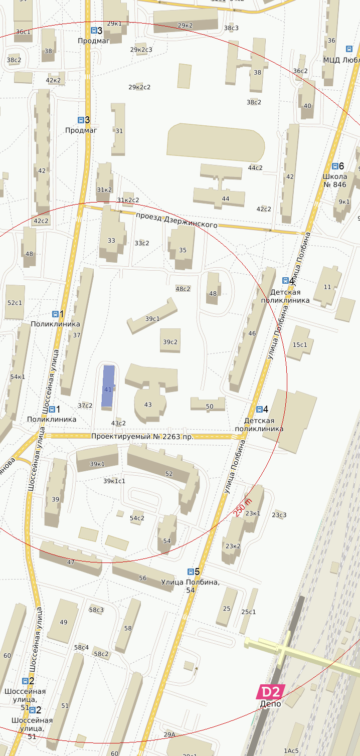 Городская поликлиника № 109 — филиал № 1 (Шоссейная улица, дом 41) как  добраться