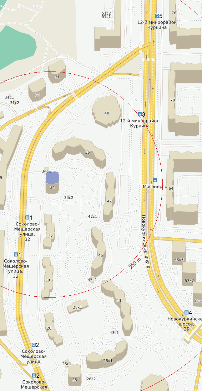 Как добраться до адреса Соколово-Мещерская улица, дом 34