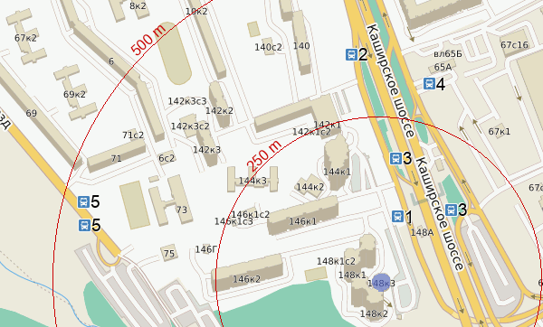 Каширское шоссе 3 карта