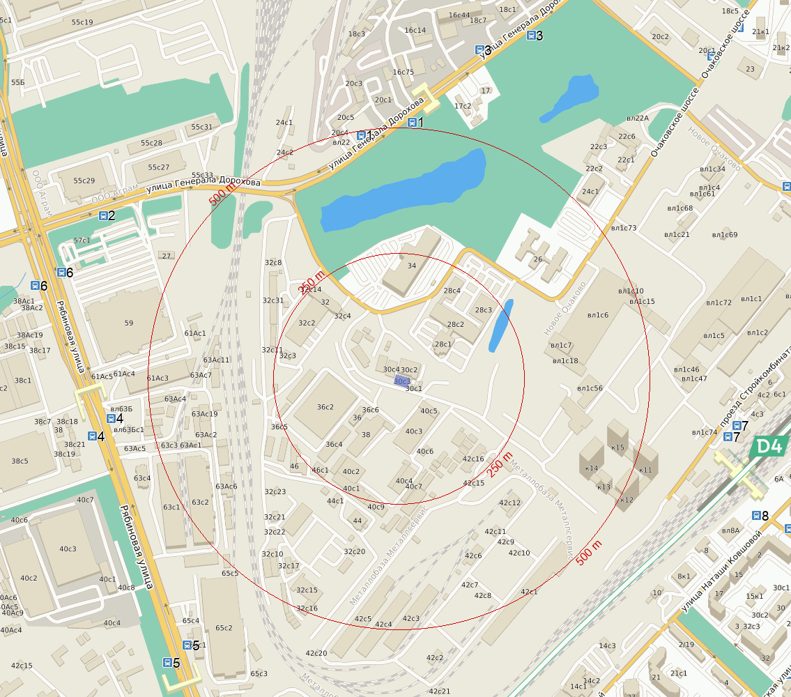 Как добраться до адреса Очаковское шоссе, дом 30 строение 3