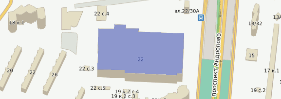 Проспект андропова карта москвы