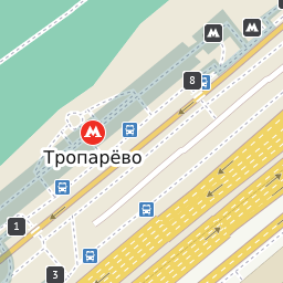 Метро Тропарёво На Карте Москвы - Как Доехать